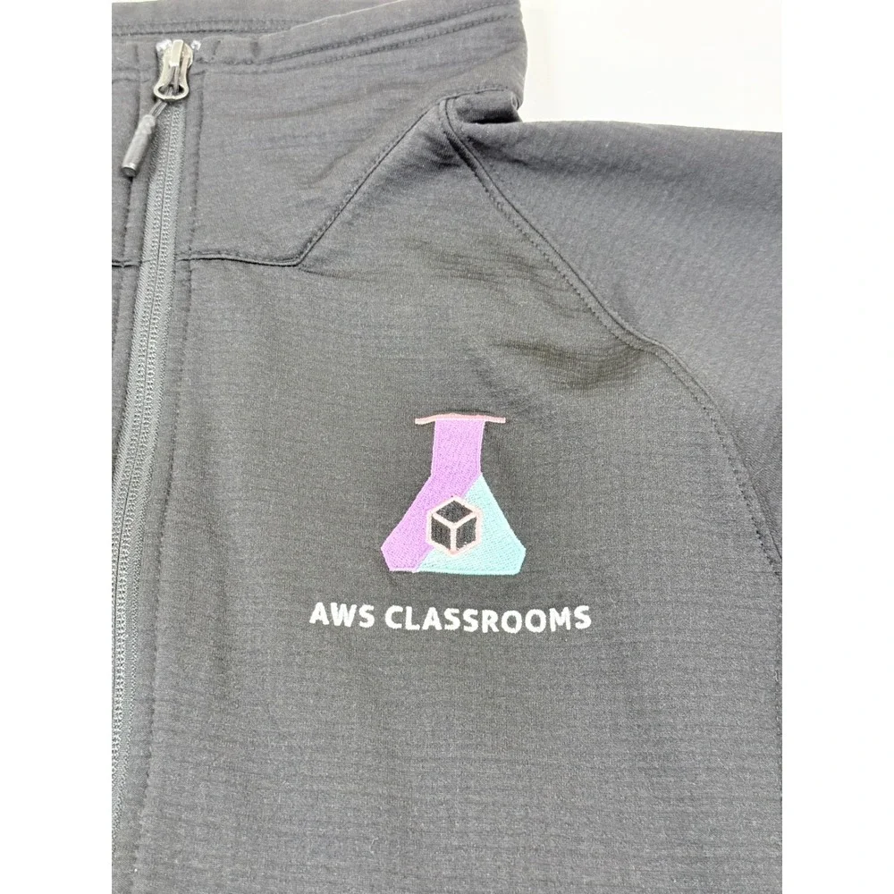 The North Face Mens AWS Classrooms Quarter Zip Fleece Pullover Black Medium - Picture 4 of 13